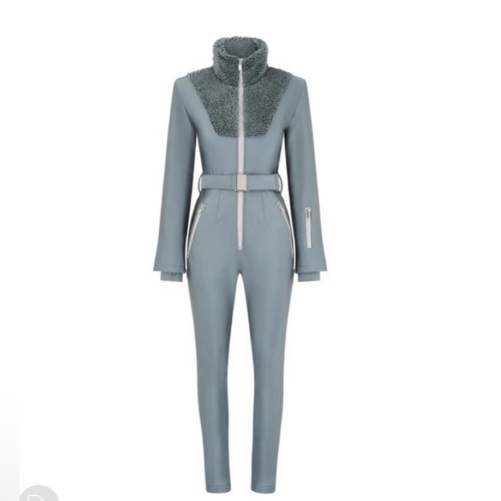 My Sunday Ski Teal Sherpa Women's Ski Suit Medium